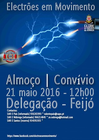 21-5-2016 - Almoço | Convivio dos Electrões em Movimento